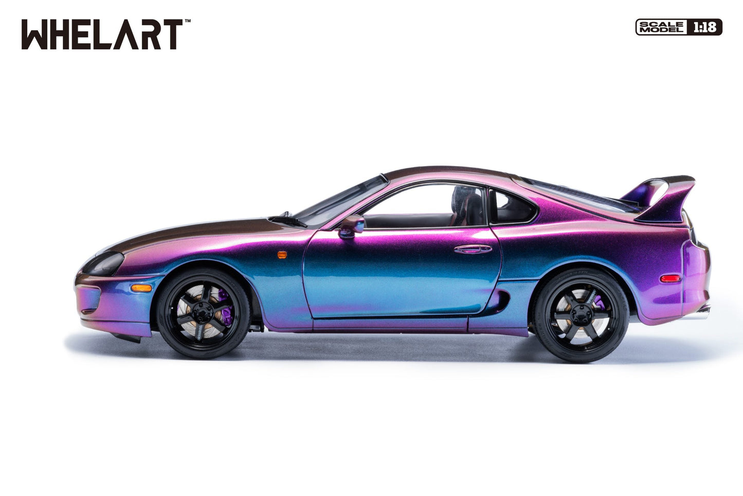 Whelart 1993 Toyota Supra MK4 (A80) Midnight Purple RHD 1:18