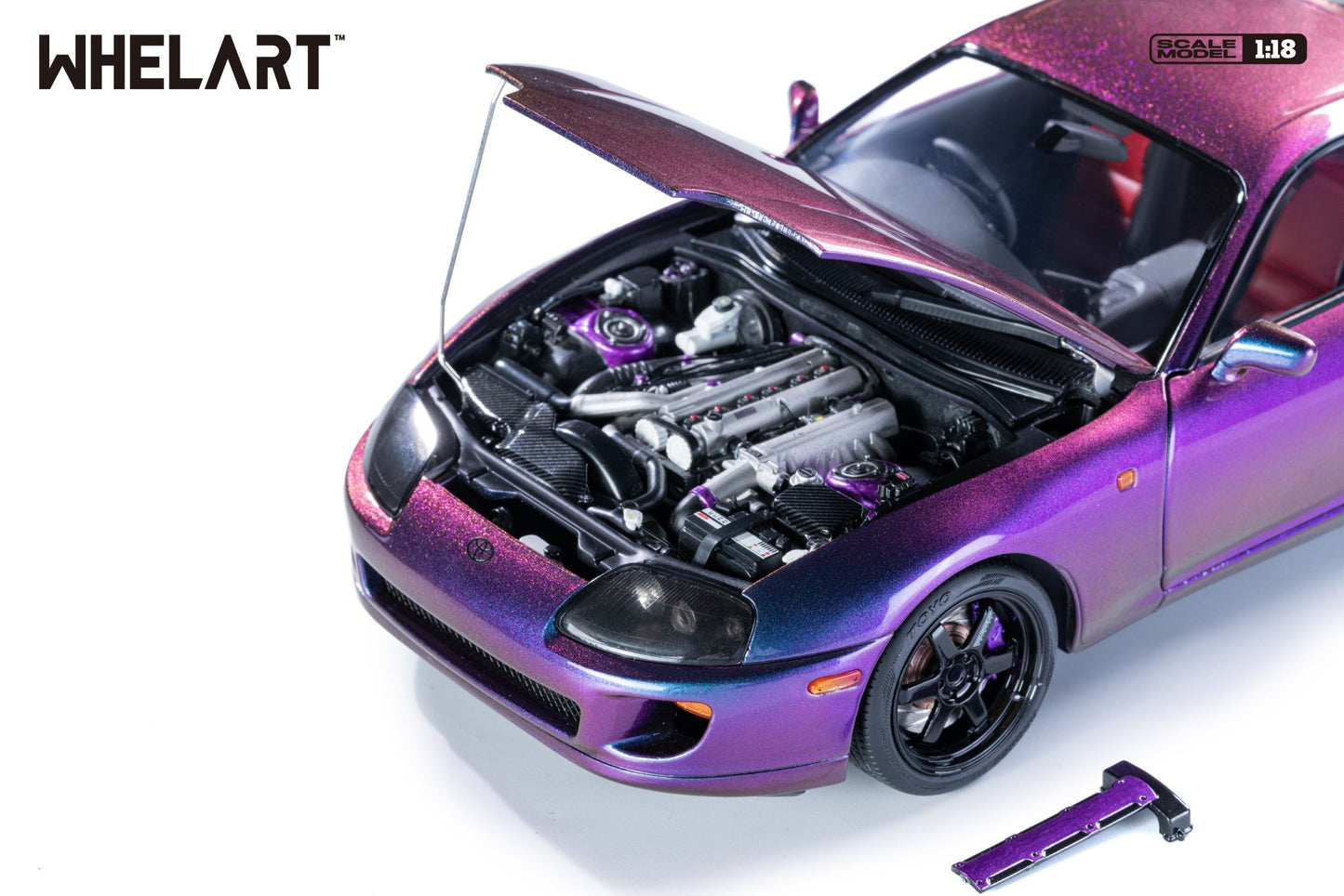 Whelart 1993 Toyota Supra MK4 (A80) Midnight Purple RHD 1:18