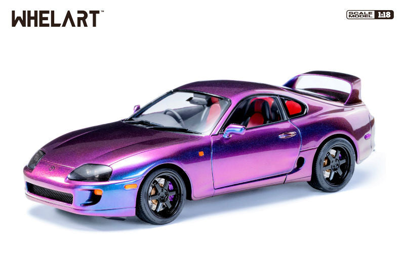 Whelart 1993 Toyota Supra MK4 (A80) Midnight Purple RHD 1:18