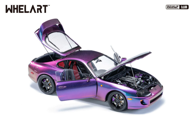 Whelart 1993 Toyota Supra MK4 (A80) Midnight Purple RHD 1:18