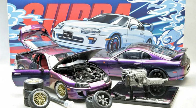 Whelart 1993 Toyota Supra MK4 (A80) Midnight Purple RHD 1:18