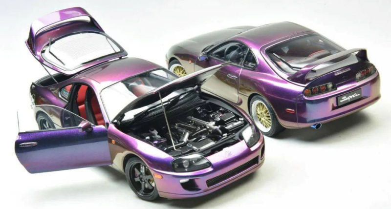 Whelart 1993 Toyota Supra MK4 (A80) Midnight Purple RHD 1:18