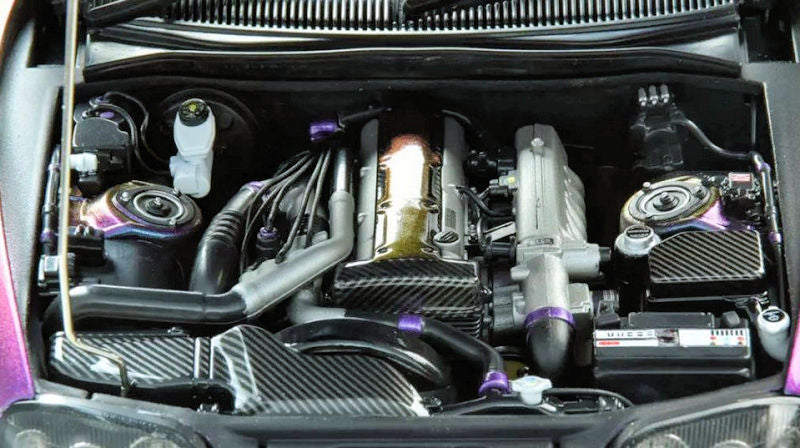 Whelart 1993 Toyota Supra MK4 (A80) Midnight Purple RHD 1:18