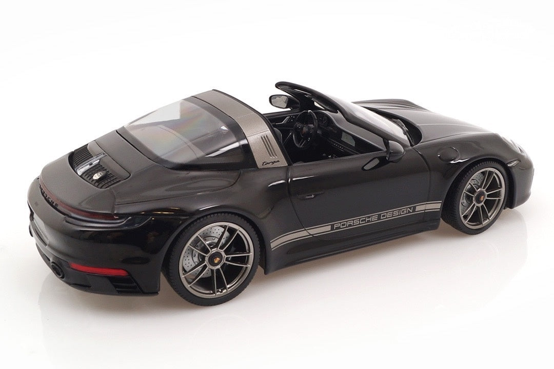 Minichamps 2023 Porsche 911 Targa 4 GTS (992) 50 Years Porsche Design Edition Black 1:18