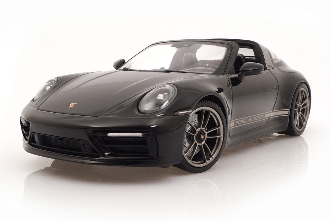 Minichamps 2023 Porsche 911 Targa 4 GTS (992) 50 Years Porsche Design Edition Black 1:18