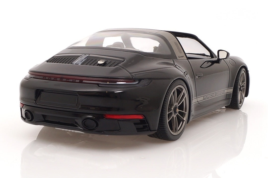 Minichamps 2023 Porsche 911 Targa 4 GTS (992) 50 Years Porsche Design Edition Black 1:18