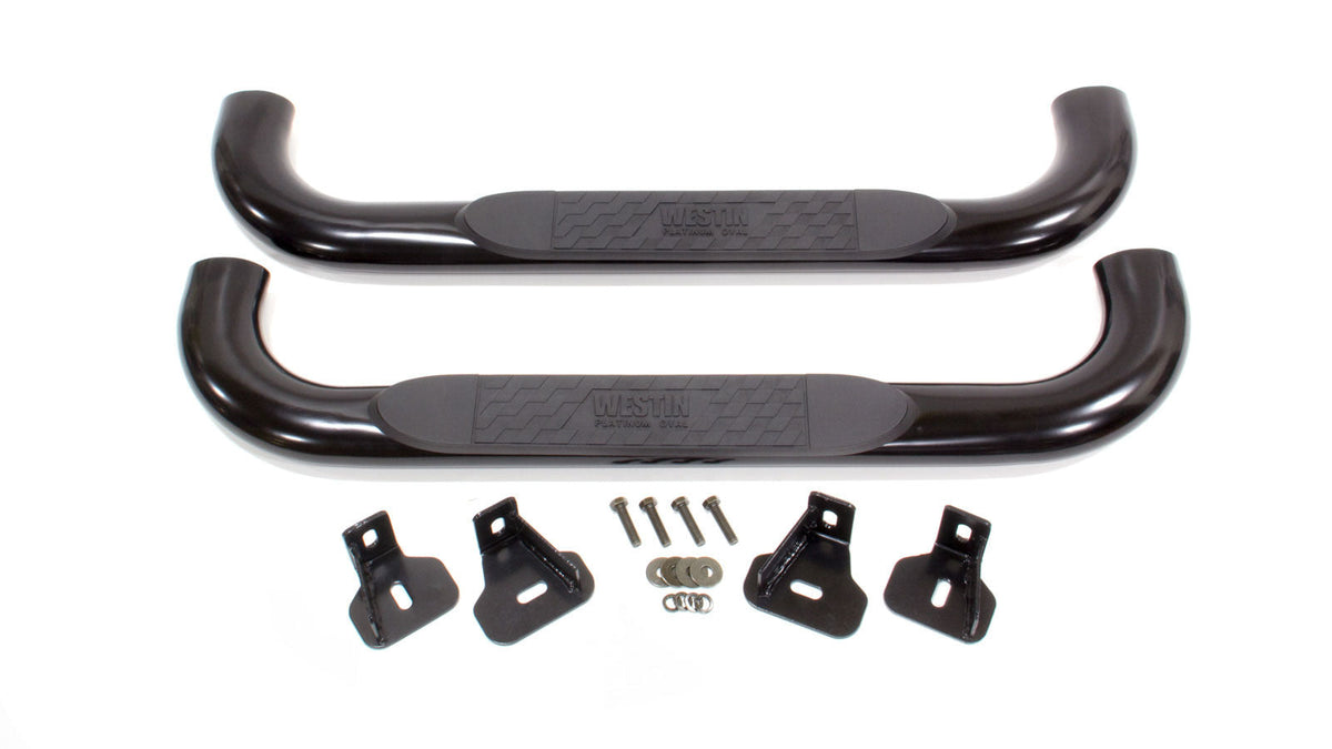 99-06 GM Full Size Reg Cab Oval Step Bar Black - 211405