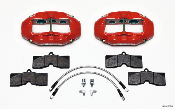 D8-6 Front Caliper Kit Red - 14011857R
