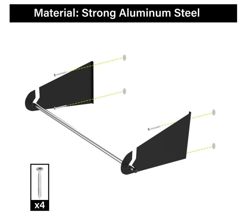 Wall/Ceiling Mount Dispenser Holder Brackets for Bubble Wrap Foam Rolls Packing