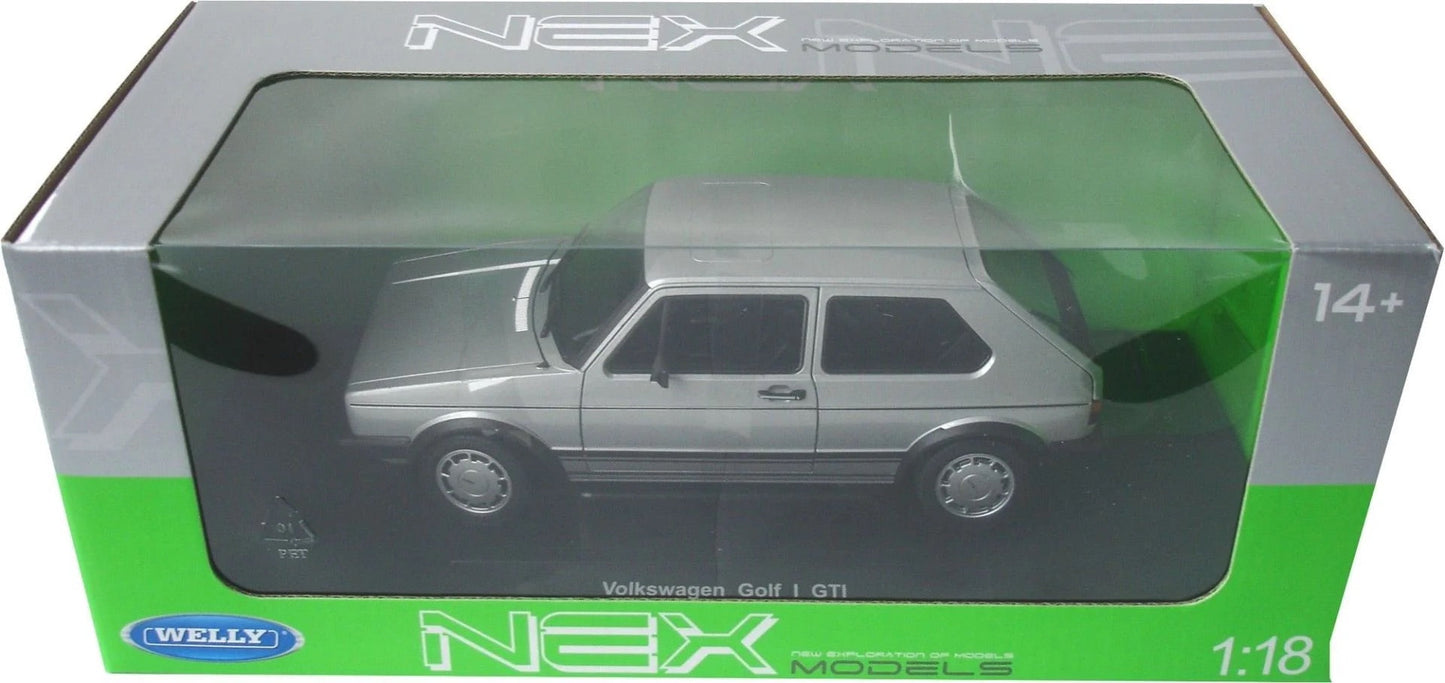 Welly VW Golf GTI MK1 Silver Metallic 1:18