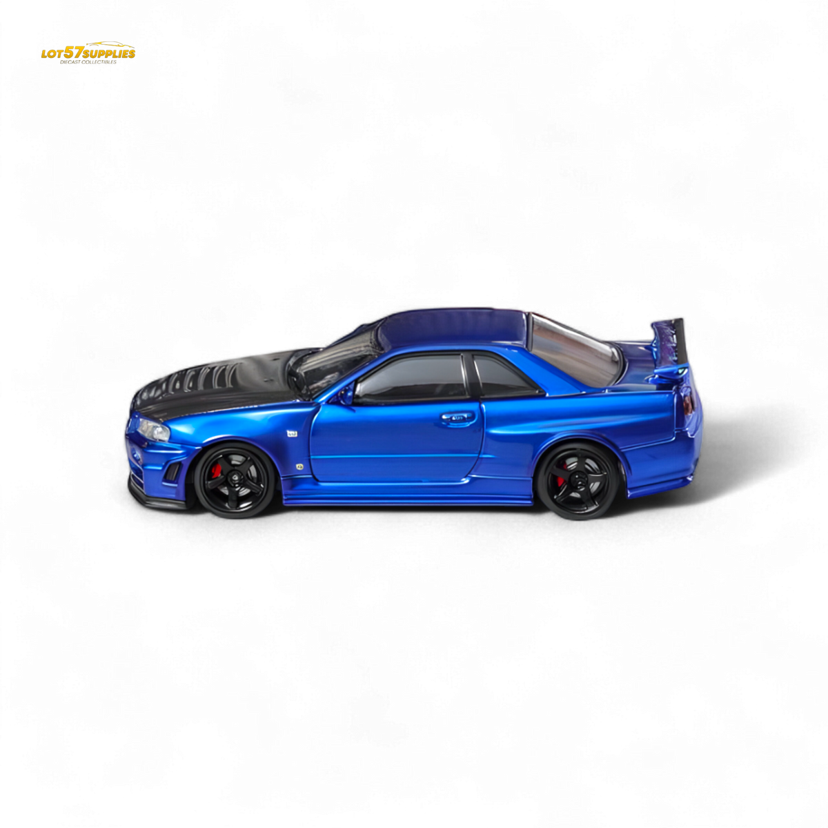 Fuji Skyline R34 GT-R Nismo Z-Tune Bayside Blue 1:64