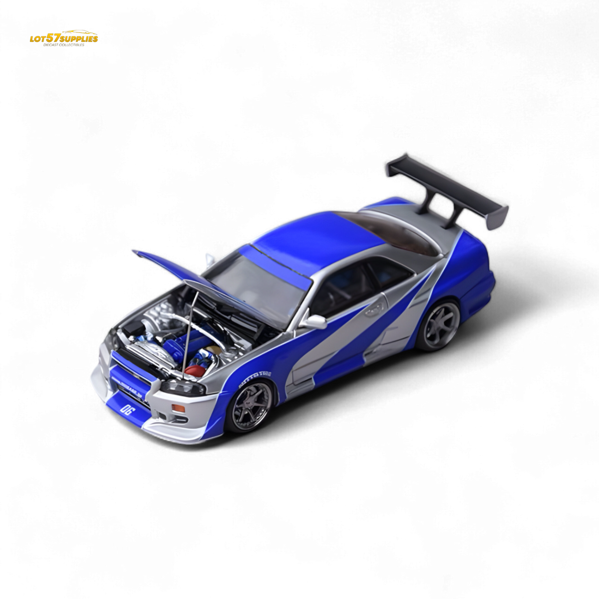 Focal Horizon Skyline GT-R R34 NFS Silver Blue 1:64