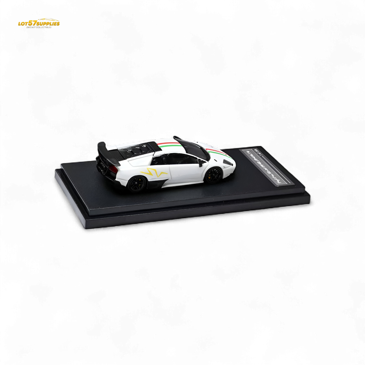 High Rev Model Lamborghini Murcielago LP670-4 SV White 1:64