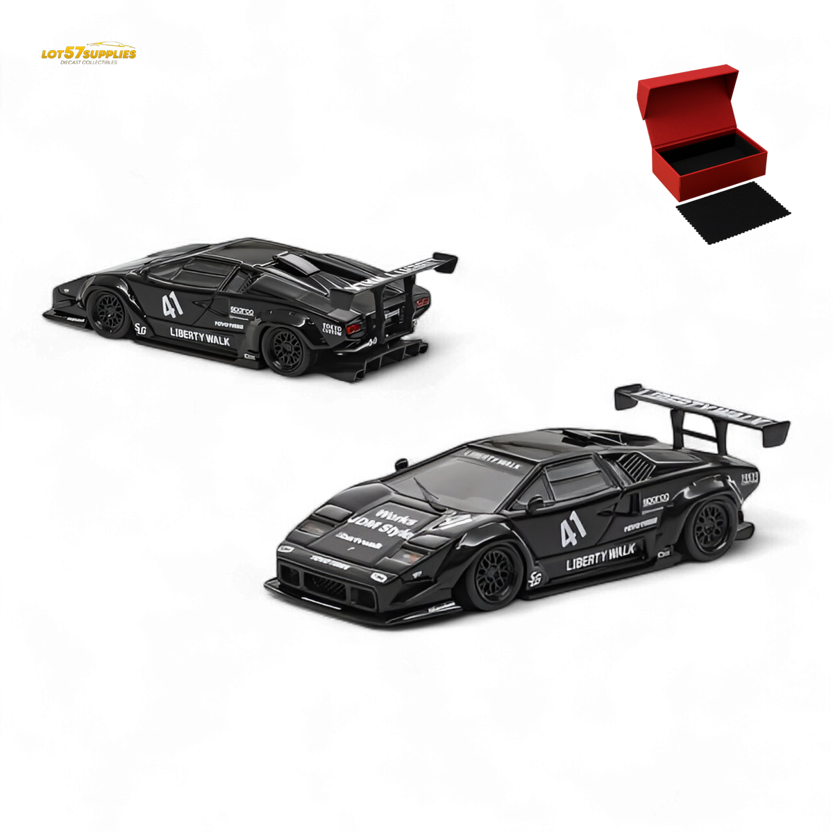 Vision64 Lamborghini Countach Luxury Version Black 1:64