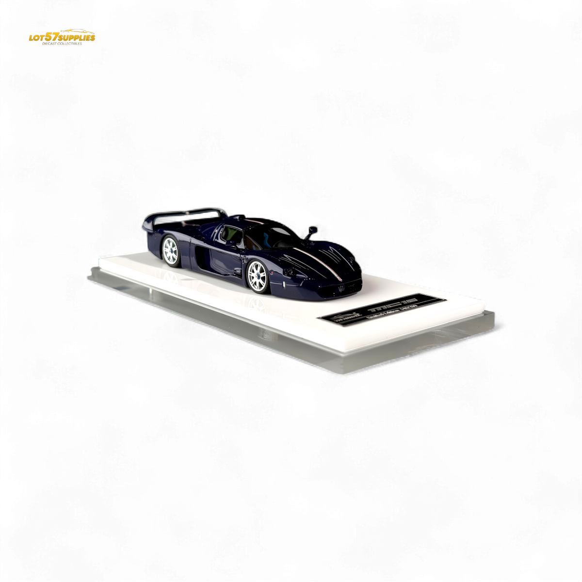 YM Model Maserati MC12 Stradale Corsa Blue Carbon 1:64