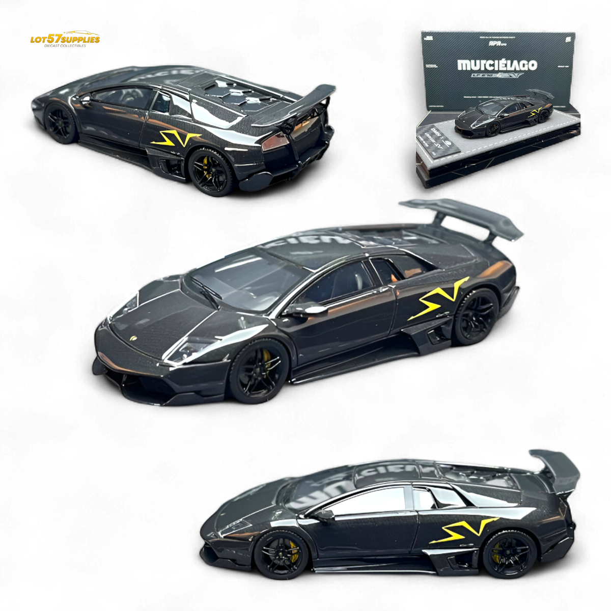 DMH Lamborghini LP 670-4 Full Black Carbon 1:64