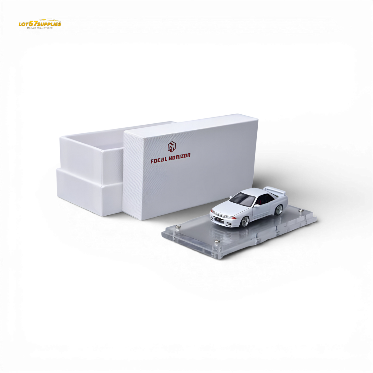 Focal Horizon Nissan Skyline GT-R R32 Nismo S-Tune White 1:64
