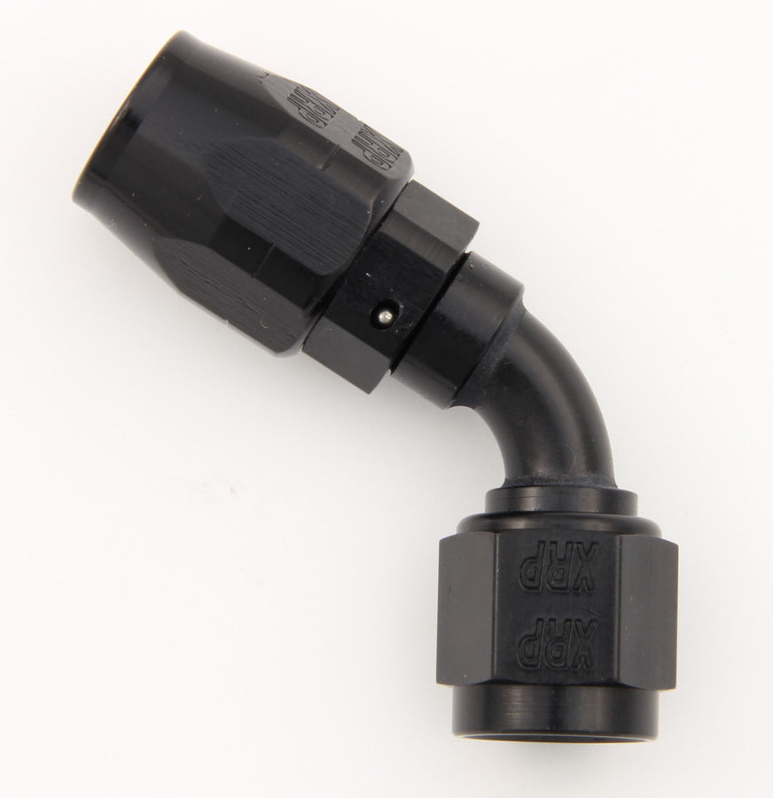 #6 60 Deg Dbl Swivel Hose End Black - 206006BB