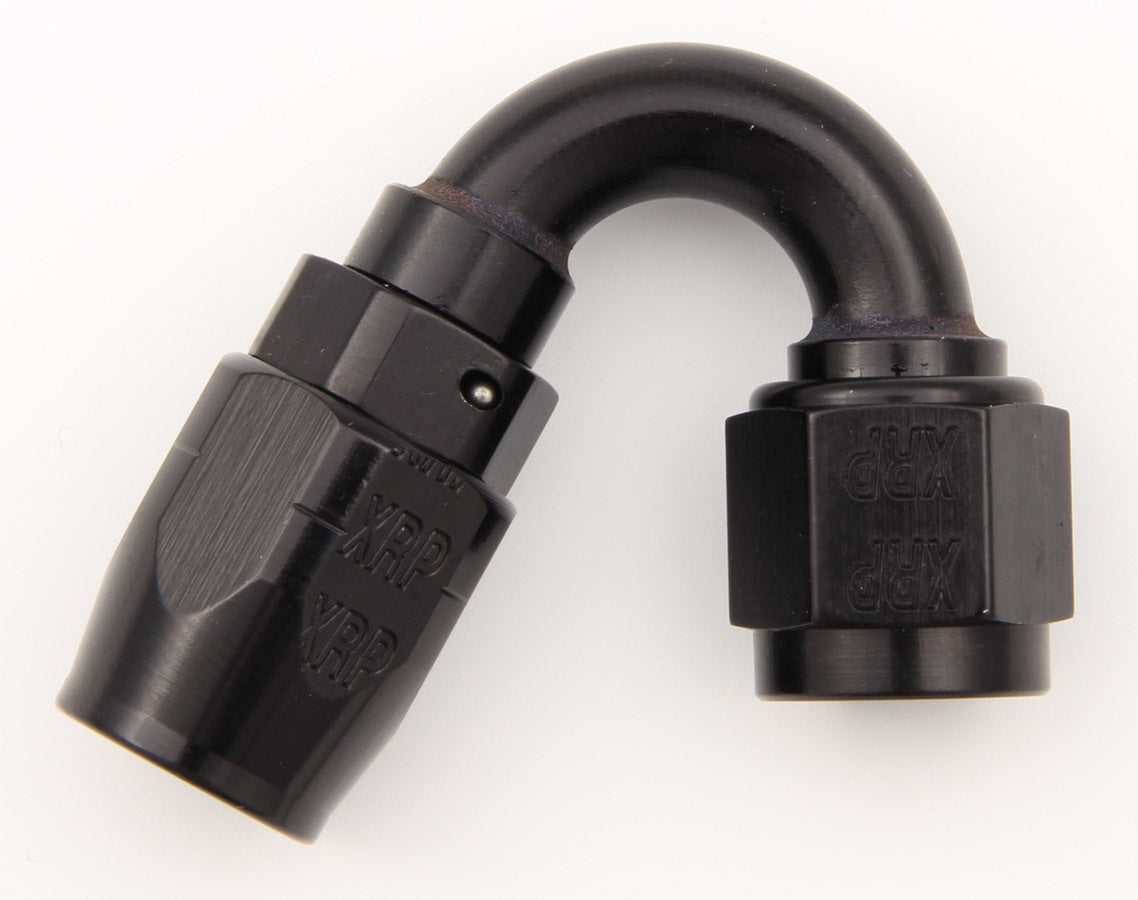 #12 150 Deg Dbl Swivel Hose End Black - 215012BB