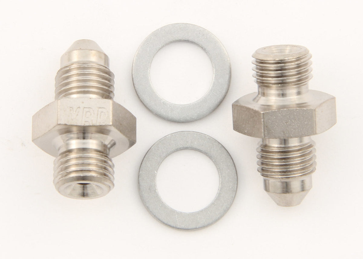 3/8-24 to #3 Stl Crush Washer Seal Adapter (Pr) - 402733