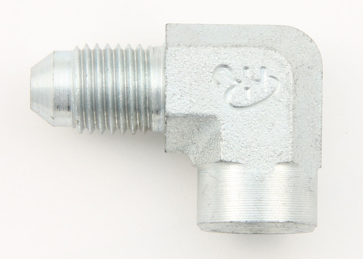 #4 to 1/8 NPT 90 Deg Gauge Adapter - 705090