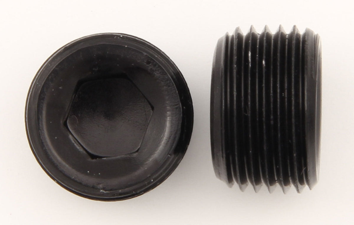 1/4in Allen Head Pipe Plug (2pk) Black - 993203BB