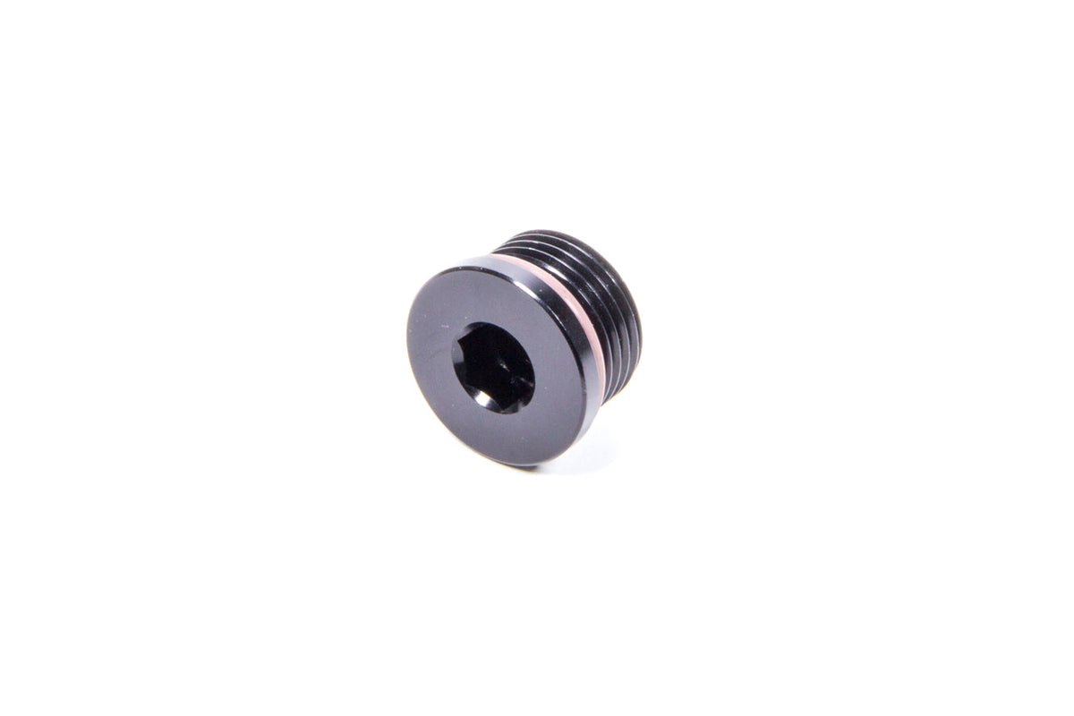 -10 ORB Internal Hex Port Plug Alum. - Black - IHP010