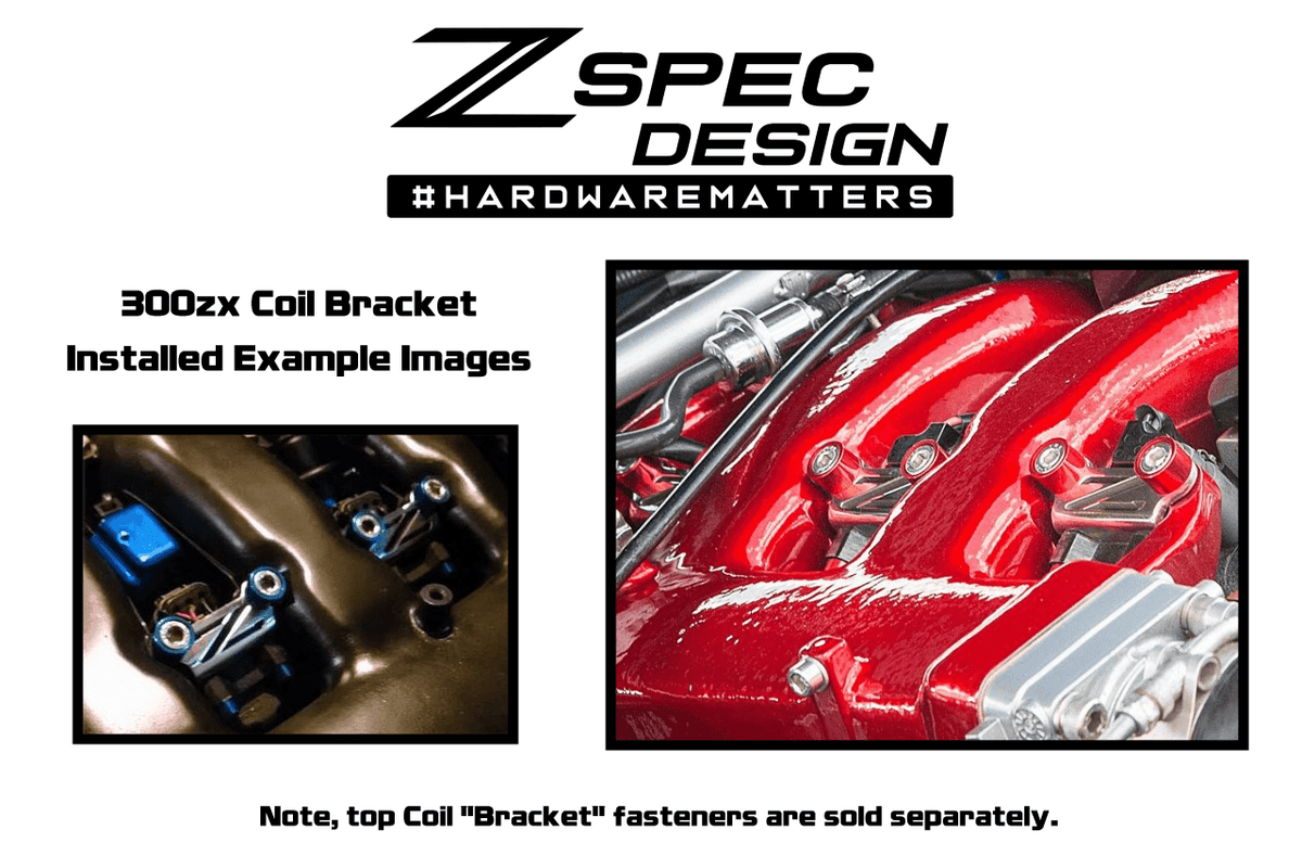 ZSPEC Coil Bracket Kit w/"Z" Cut-Out for Nissan Z32 300zx, Stainless