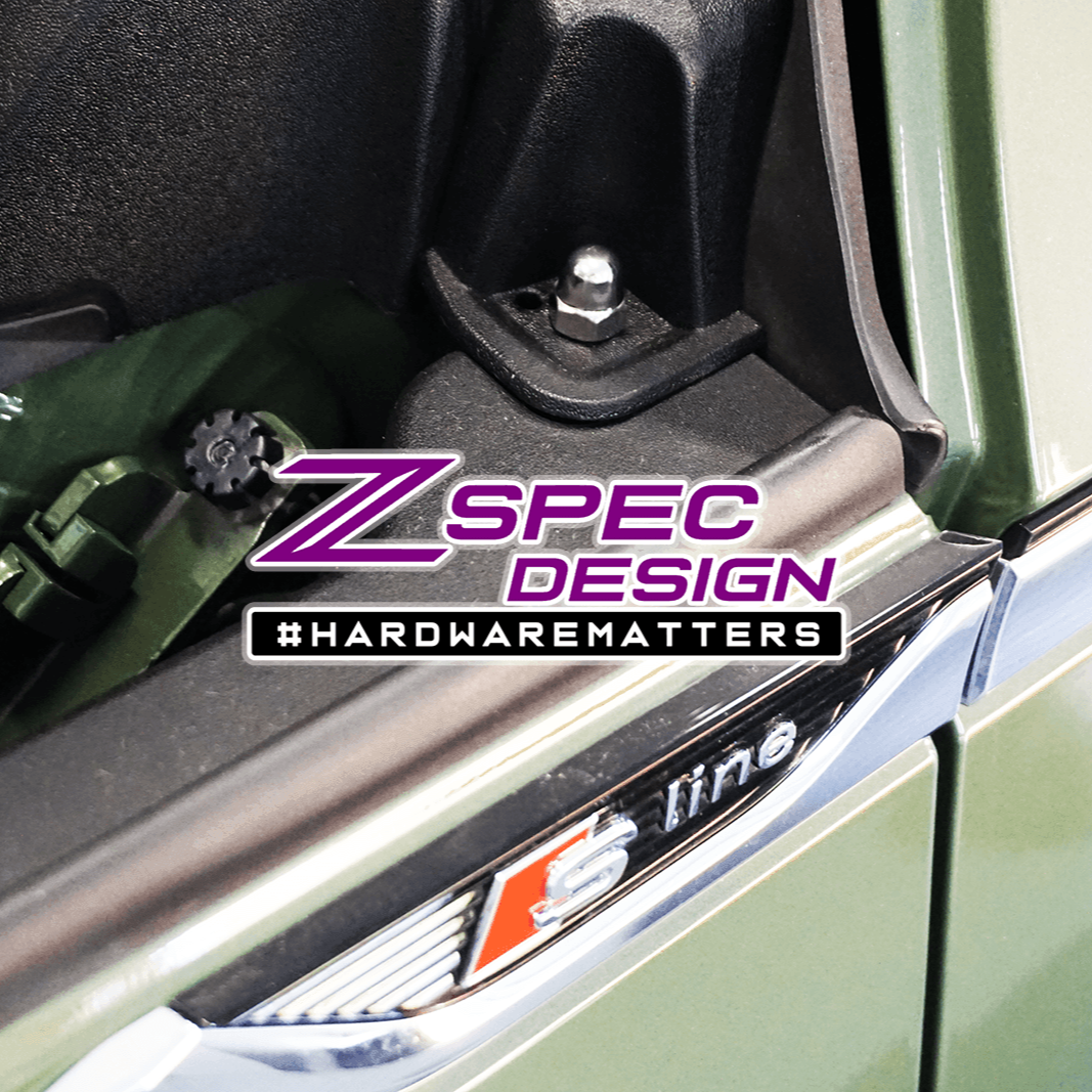 ZSPEC Stage-1 Dress Up Bolts® Fastener Kit for '18-22+ Audi A5 8W6 2.0L, Stainless & Billet