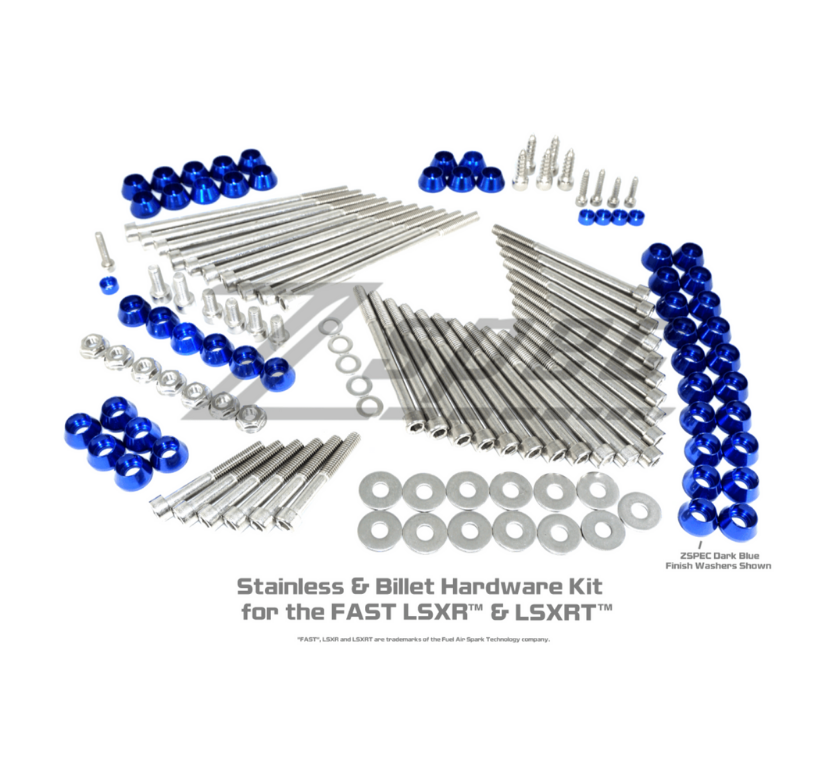ZSPEC Dress Up Bolts® Kit for FAST 102mm LSXR and LSXRT Manifolds, Stainless & Billet