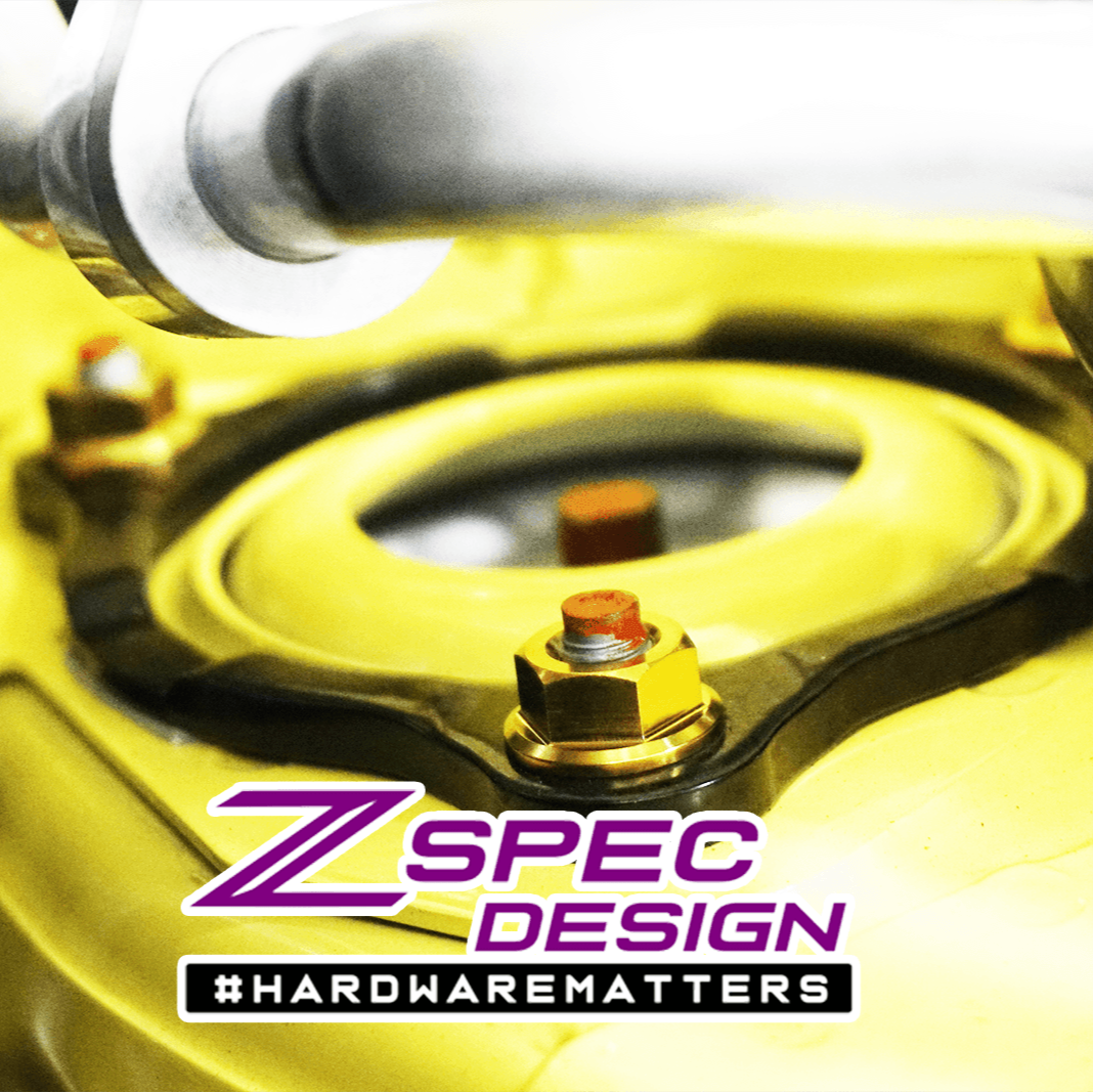 ZSPEC Shock Tower Nuts for Nissan 350z/G35/370z/G37/RZ34/Q, Grade-5 Titanium