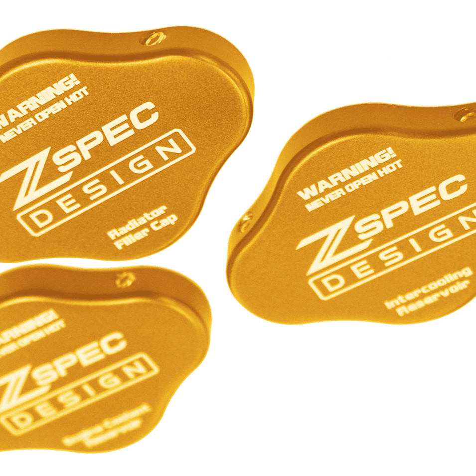 ZSPEC Fluid Reservoir Cap Covers Set for '23+ Nissan Z RZ34, Billet, 3 Caps
