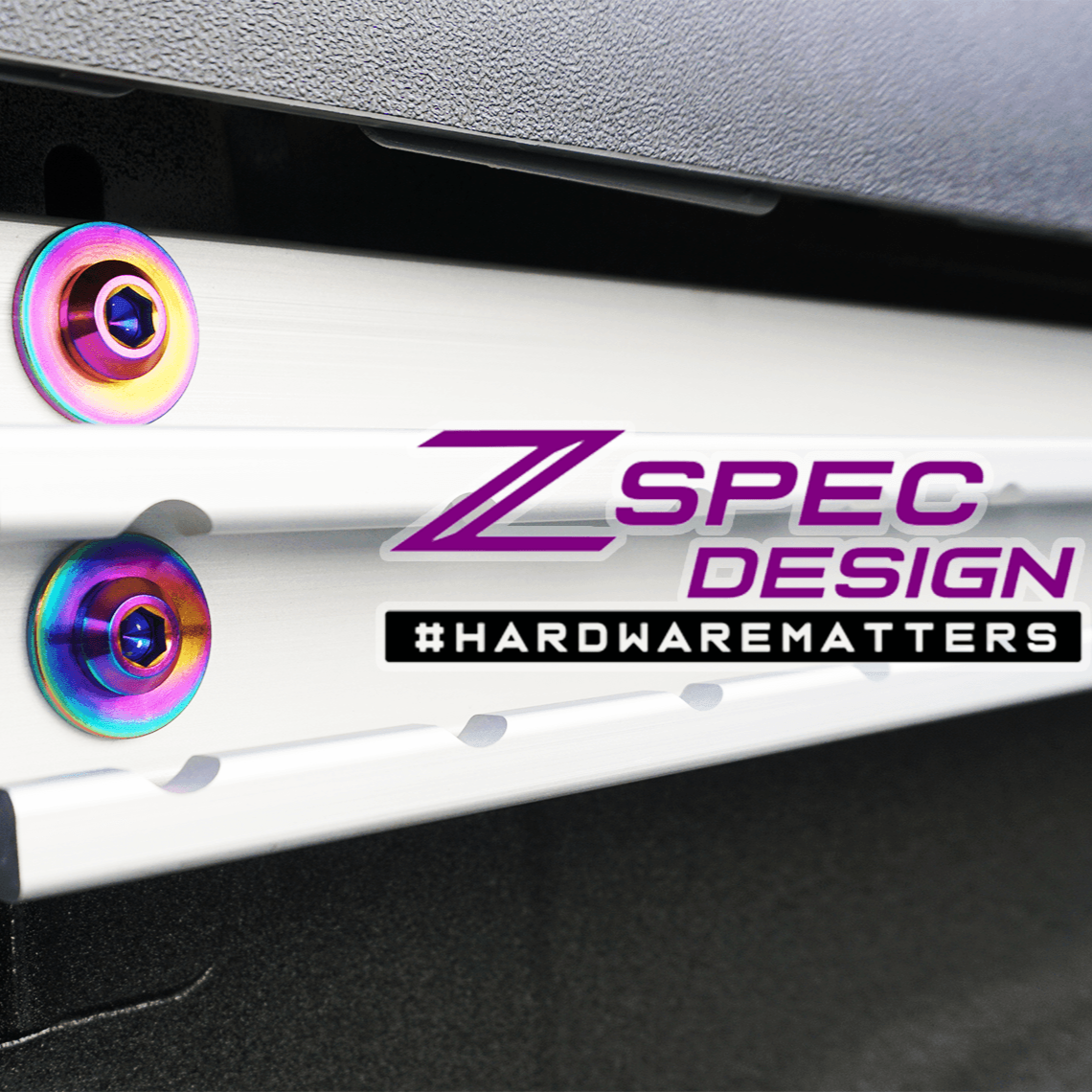 ZSPEC Utili-Track Sides & Rear Fastener Kit for '05+ Nissan Frontier D40/D41, Titanium
