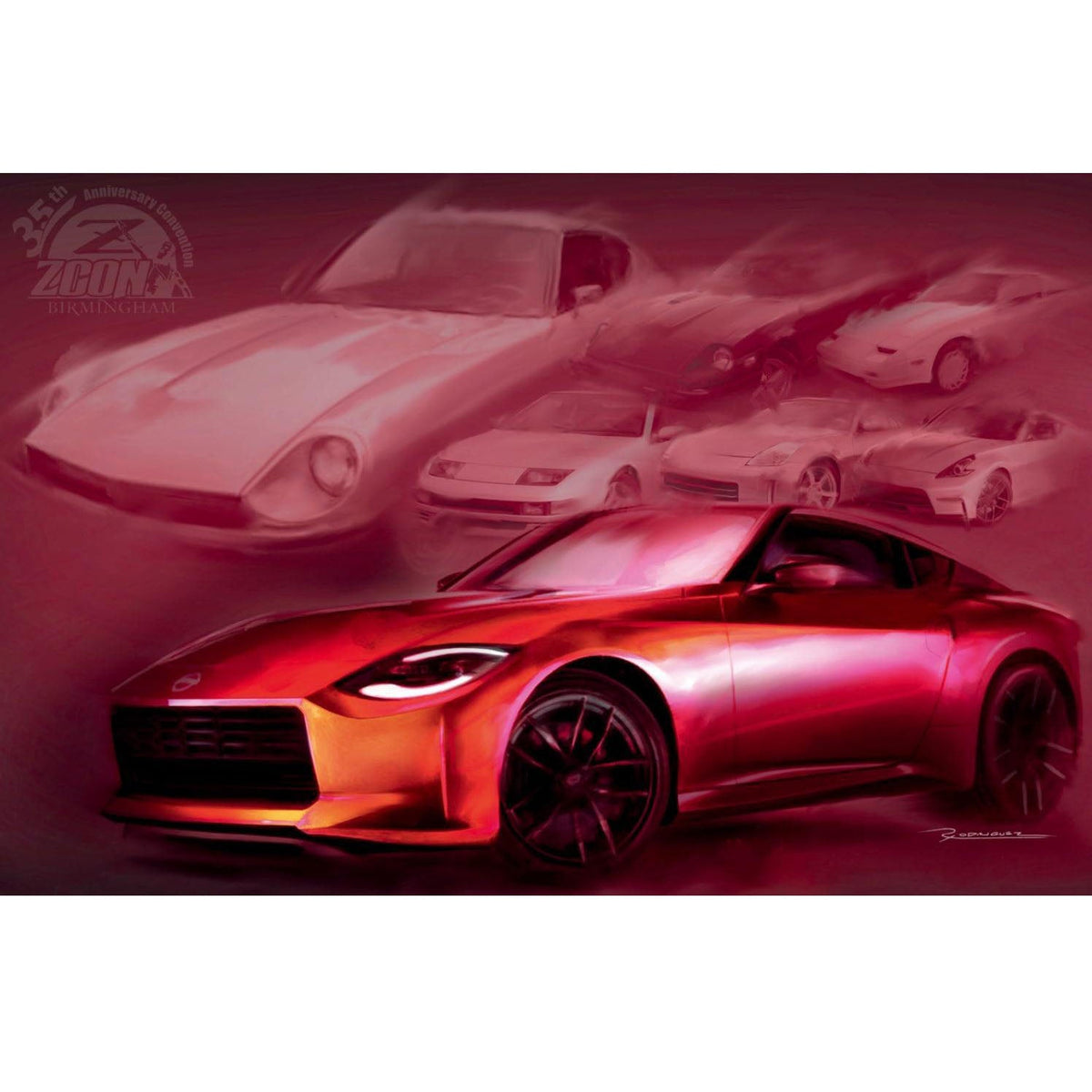 New Z "Legends" Poster produced for ZCON 2022 Birmingham Event, 24" x 36" Size