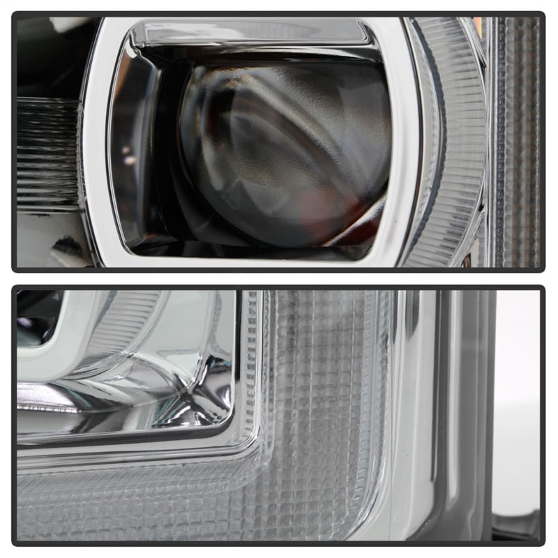 FR SPORT Spyder Ford F-250/F-350/F450 17-18 Full LED Headlights Black PRO-YD-FS17HALAP-SEQ-C...
