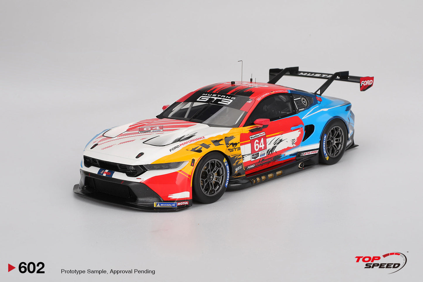 Topspeed Ford Mustang GT3 #64 Ford Multimatic Motorsports 2024 IMSA Laguna Seca 1:18