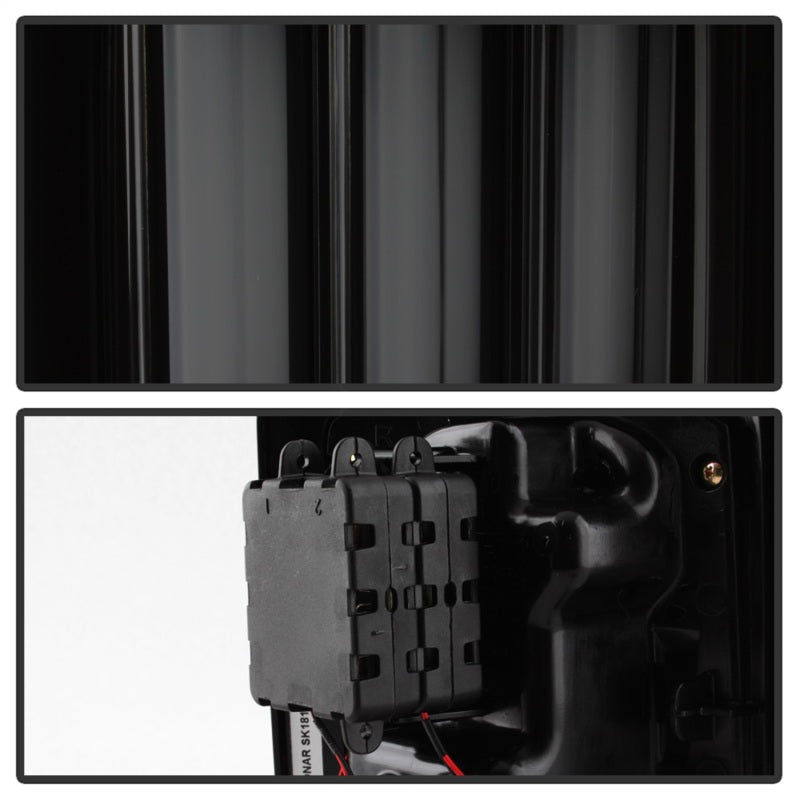FR SPORT Spyder 07-16 Jeep Wrangler Verison 2 Light Bar LED Tail Lights - Smoke...