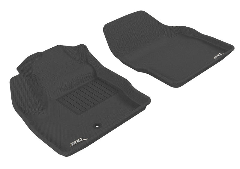 3D MAXpider 2007-2014 Land Rover Lr2 Kagu 1st Row Floormat - Black L1LR00111509