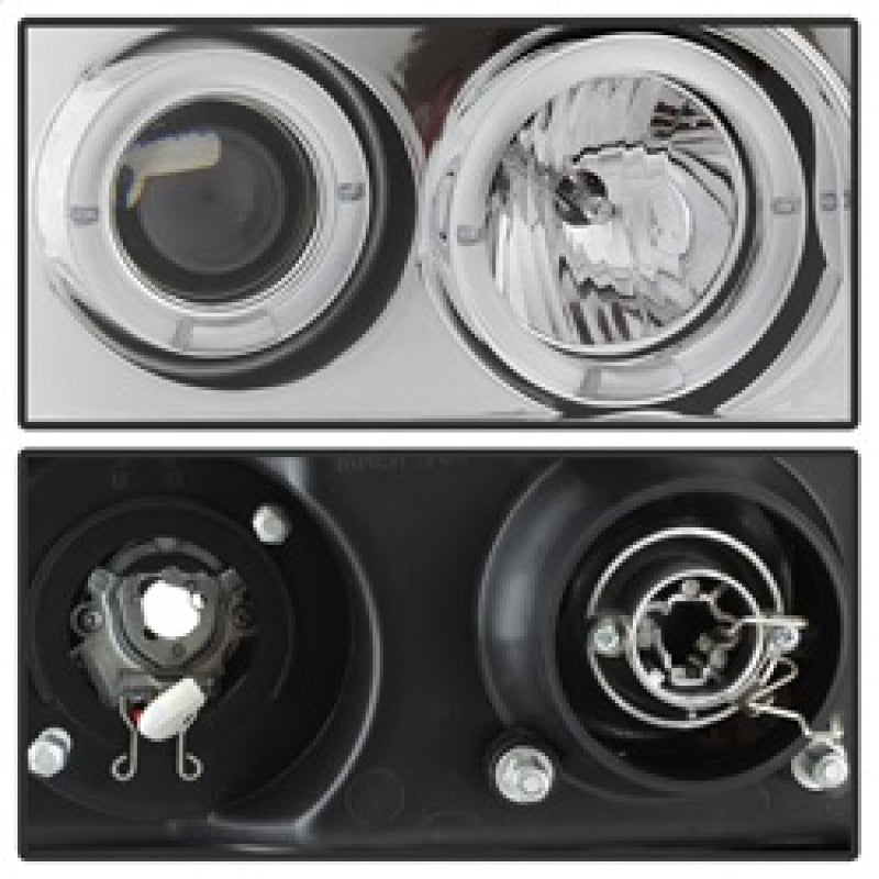 FR SPORT Spyder GMC Sierra 1500/2500/3500 07-13 Projector Headlights LED Halo- LED Chrome...