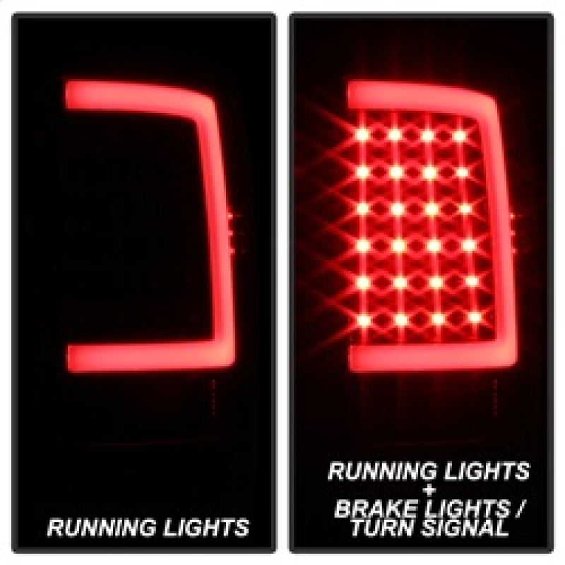 SPYDER xTune 13-18 Dodge Ram 1500 LED Tail Lights - Black (ALT-ON-DRAM13V2-LBLED-BK) 9041013