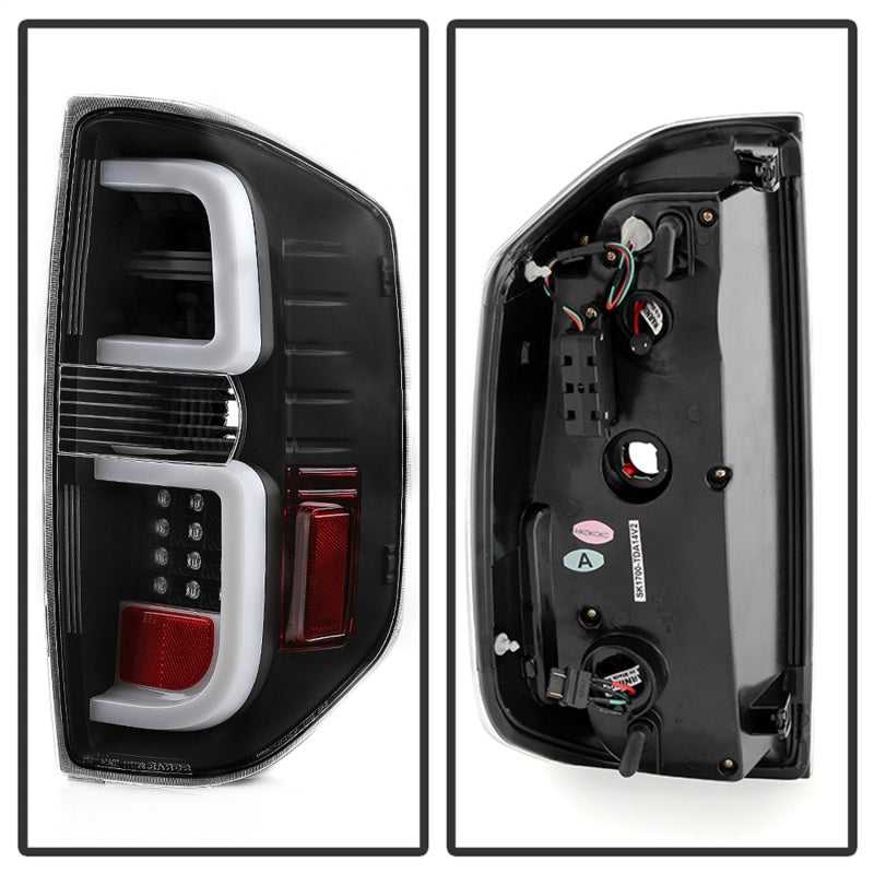 FR SPORT Spyder Toyota Tundra 2014-2016 Light Bar LED Tail Lights All Black ALT-YD-TTU14-LED-BKV2...