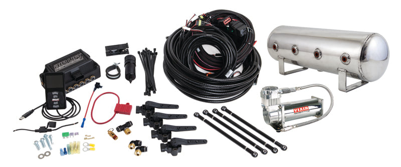 AIRLIFT 3H (3/8? Air Line,2.5 Gallon Polished Tank,VIAIR 444C Compressor)