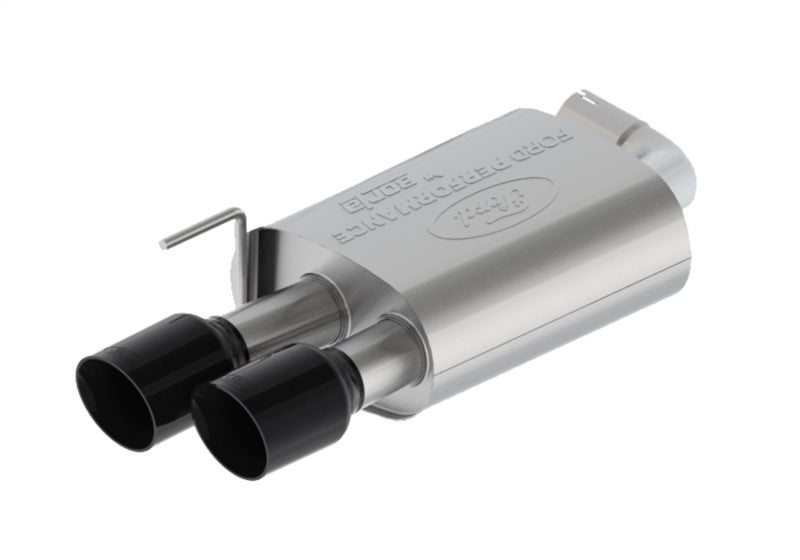 Ford Racing 2024 Mustang 5.0L Touring Non-Active Cat-Back Exhaust w/GT Valance - Black Tip M-5200-M5TBV