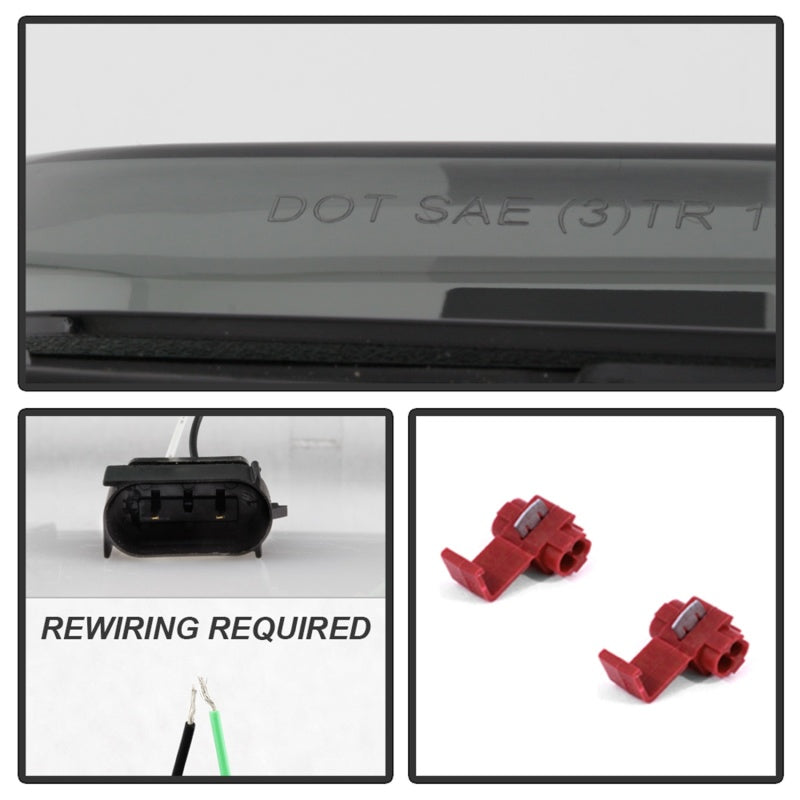 FR SPORT Spyder 15-16 Ford Mustang LED Reverse Lights - Black Smoke w/ Red Bar...
