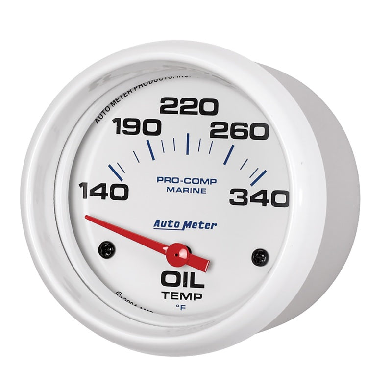 FR SPORT AutoMeter Marine White Air-Core Electric Oil Temperature Gauge 2-5/8in 140-300 Deg F...