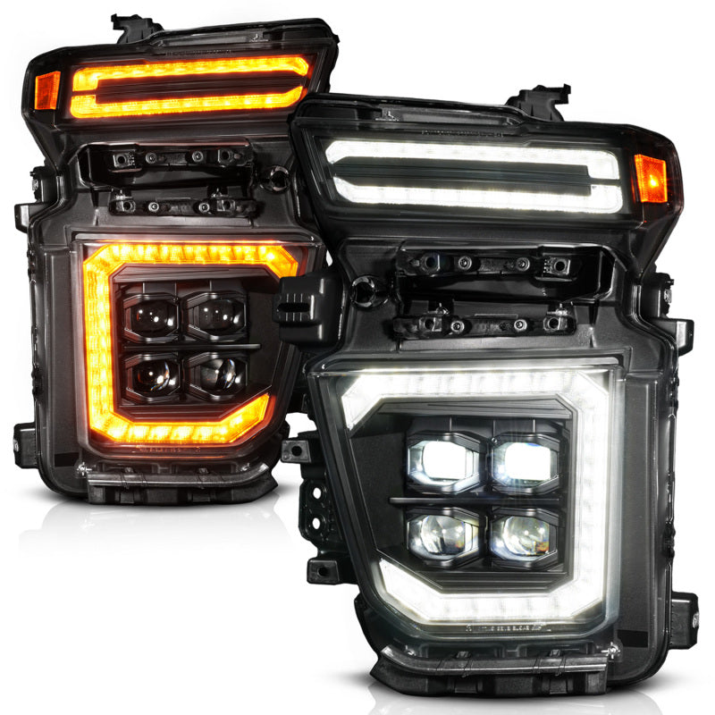 ANZO Z-Series 20-23 Chevy Silverado 2500/3500 Z-Series Full LED Proj Headlights Black - Driver Side 111619X-L