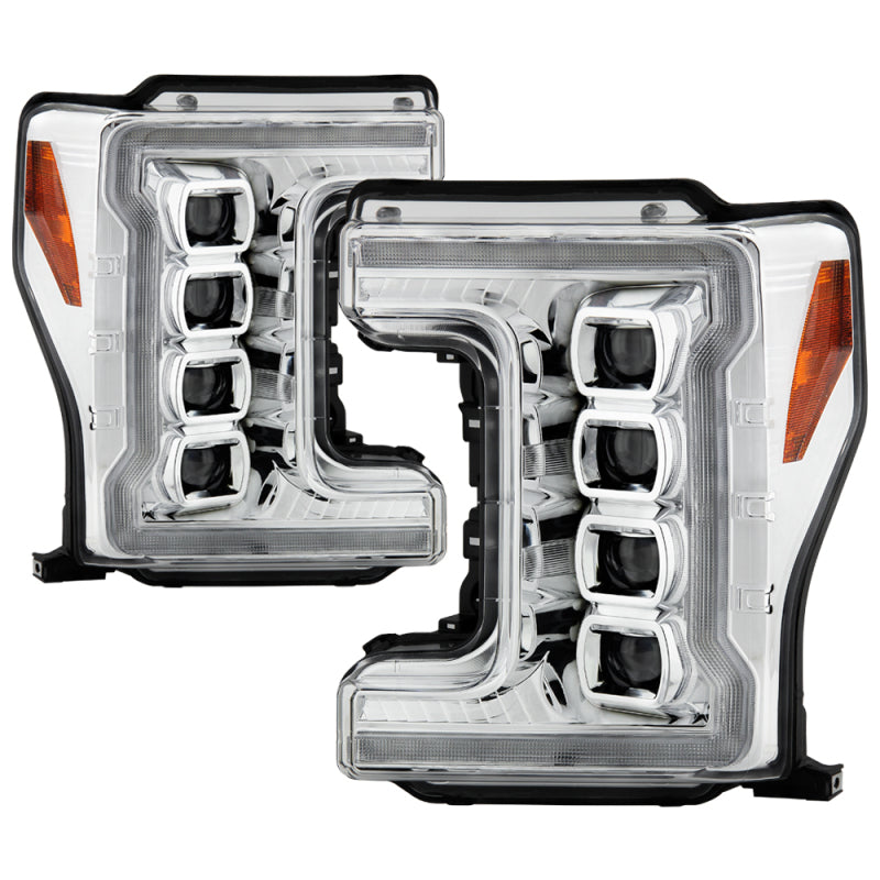 FR SPORT Spyder Ford F-250/F-350/F450 17-18 Full LED Headlights Black PRO-YD-FS17HALAP-SEQ-C...