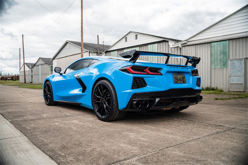 CORSA Performance Corsa 20-23 Chevrolet Corvette C8 RWD 3in Delete 4 Valve Cat-Back w/NPP w/4.5in CF Black PVD Tips 21106CFBLK