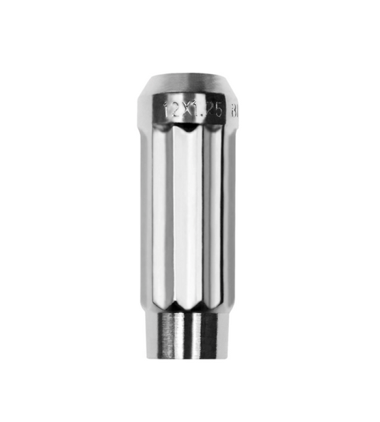 FR SPORT BLOX Racing 12-Sided P17 Tuner Lug Nut 12x1.25 - Chrome Steel - Single Piece BXAC-00143-CH