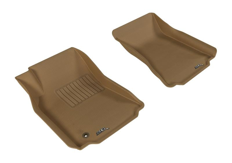 3D MAXpider 2009-2013 Cadillac CTS Kagu 1st Row Floormat - Tan L1CD00711502
